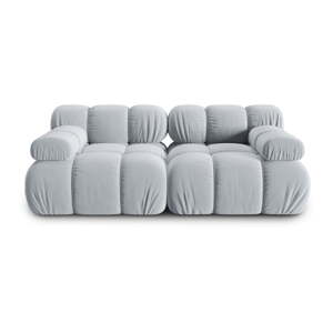 Svijetlo plava baršunasta sofa 188 cm Bellis – Micadoni Home