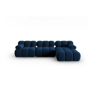Plava baršunasta sofa 285 cm Bellis – Micadoni Home