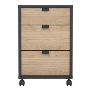 Antracitno sivi/u prirodnoj boji ormarić u dekoru hrasta 41x61 cm Sign – Tvilum