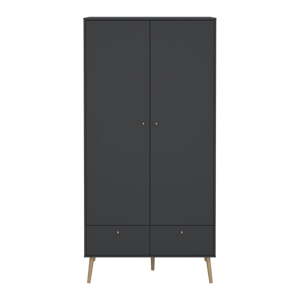 Antracitno sivi ormar 99x200 cm Bodo – Tvilum