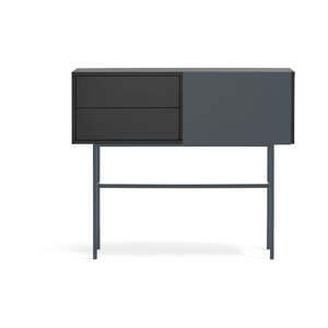 Crni/antracitno sivi pomoćni stol 35x110 cm Nube – Teulat