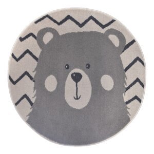 Sivi dječji tepih ø 100 cm Bear – Hanse Home