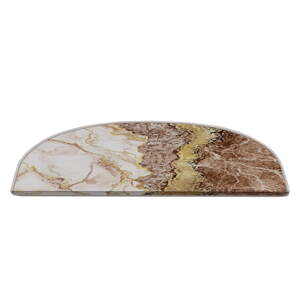 Krem/svjetlo smeđi set tepiha za stepenice 16 kom 20x65 cm Golden Marble – Vitaus