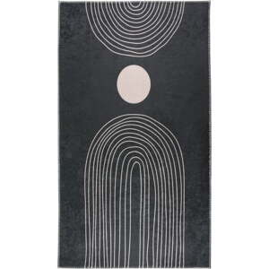 Antracitno sivi perivi tepih 120x160 cm – Vitaus