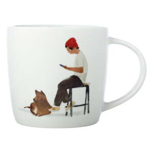 Bijela porculanska šalica 400 ml Cafe Waiting – Maxwell & Williams