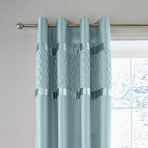 Plave satenske zavjese u setu 2 kom 168x183 cm Sequin Cluster – Catherine Lansfield