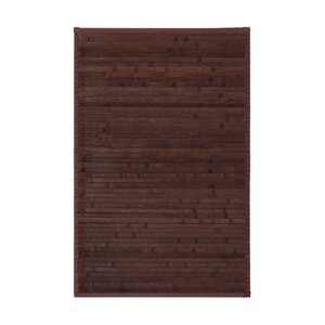 Tamno smeđi tepih od bambusa 60x90 cm – Casa Selección