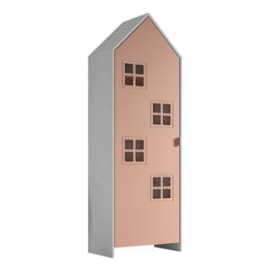 Bijela/ružičasta dječja garderoba 58x172x37 cm Casami Bruges – Vipack