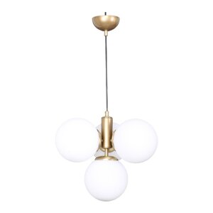 Bijela/u zlatnoj boji viseća svjetiljka sa staklenim sjenilom ø 15 cm Hector – Squid Lighting