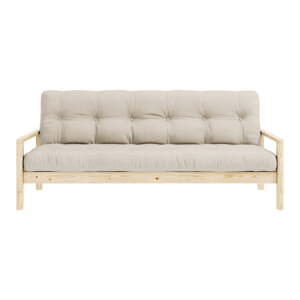 Bež sklopiva sofa 205 cm Knob – Karup Design