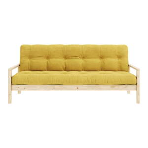 Žuta  sklopiva sofa 205 cm Knob – Karup Design