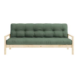 Zelena sklopiva sofa 205 cm Knob – Karup Design