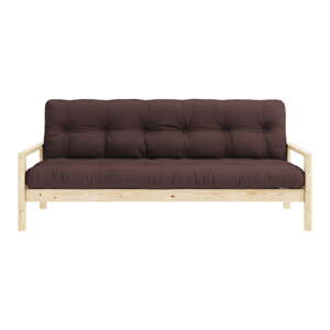 Tamno smeđa sklopiva sofa 205 cm Knob – Karup Design