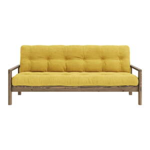 Žuta  sklopiva sofa 205 cm Knob – Karup Design