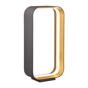 Crna LED stolna lampa s metalnim sjenilom (visina 41 cm) Cizione – CINQUE