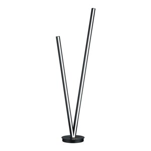 Crna LED stojeća svjetiljka s metalnim sjenilom (visina 172,5 cm) Cicanto – CINQUE
