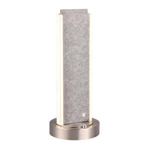 Siva LED stolna lampa s tekstilnim sjenilom (visina 51 cm) Cicara – CINQUE