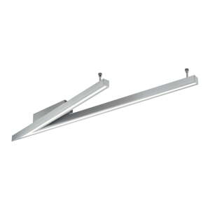 Siva LED stropna svjetiljka s metalnim sjenilom 35x127.5 cm Cicanto – CINQUE
