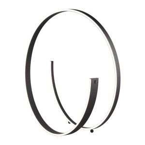 Crna LED stojeća svjetiljka s metalnim sjenilom (visina 75 cm) Cinardi – CINQUE