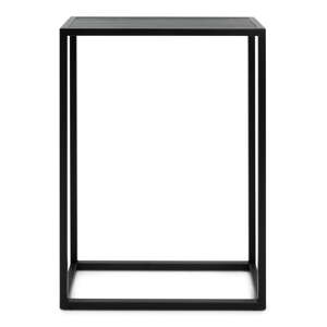Crni pomoćni stol s hrastovom pločom stola 30x66 cm Daniël – Spinder Design