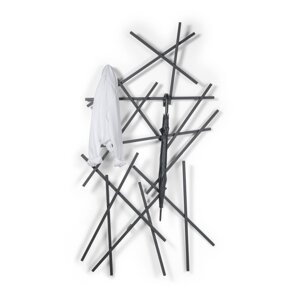 Crna metalna zidna vješalica Matches – Spinder Design