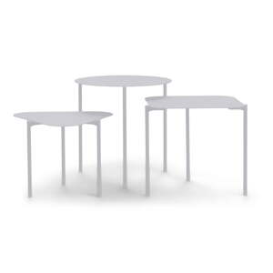 Metalni okrugli pomoćni stolići u setu 3 kom 46.5x46.5 cm Do-Re-Mi – Spinder Design