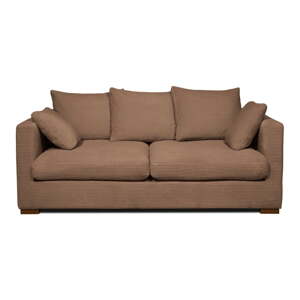 Svjetlo smeđa sofa od samta 175 cm Comfy – Scandic
