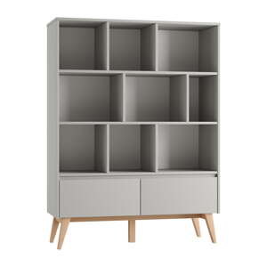 Siva dječja biblioteka 120x42,5 cm Swing – Pinio