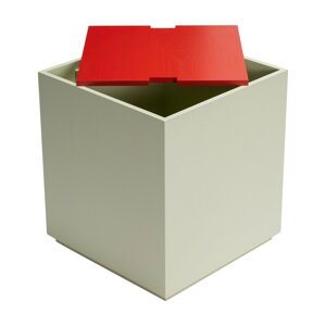 Crvena/svijetlo zelena škrinja od čvrste jeseni 40x45 cm Vault – Hübsch