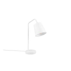 Bijela stolna lampa s tekstilnim sjenilom (visina 45 cm) Buddy – Trio