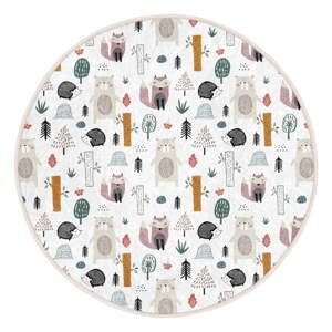 Bijeli dječji tepih ø 80 cm Comfort – Mila Home