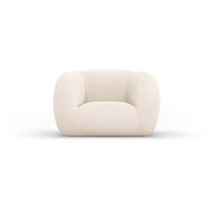 Krem fotelja od bouclé tkanine Essen – Cosmopolitan Design