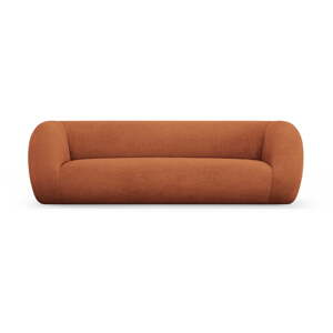 Narančasta sofa od bouclé tkanine 230 cm Essen – Cosmopolitan Design