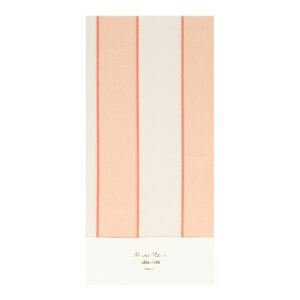 Stolnjak 137x259 cm Peach Stripe – Meri Meri