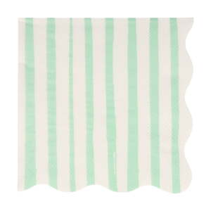 Papirnati ubrusi u setu 16 kom Mint Stripe – Meri Meri