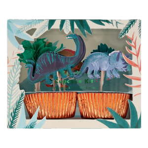 Papirnati kalupi za muffine u setu 24 kom Dinosaur Kingdom – Meri Meri