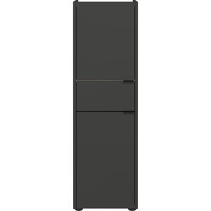 Antracitno sivi visok kupaonski ormarić 34x111 cm Forano – Germania