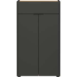 Antracitno sivi visok kupaonski ormarić 60x98 cm Forano – Germania