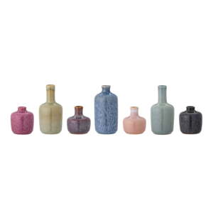Vaze u setu 7 kom od kamenine (visina 14 cm) Maien – Bloomingville