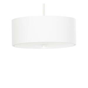 Bijela viseća svjetiljka s tekstilnim sjenilom ø 30 cm Herra – Nice Lamps