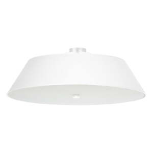 Bijela stropna svjetiljka s tekstilnim sjenilom ø 70 cm Hektor – Nice Lamps