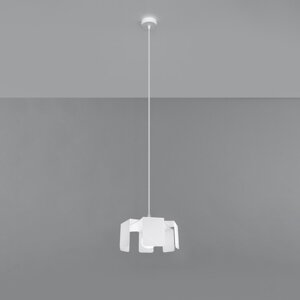 Bijela viseća svjetiljka s metalnim sjenilom ø 24 cm Rossario – Nice Lamps