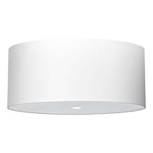 Bijela stropna svjetiljka s tekstilnim sjenilom ø 60 cm Volta – Nice Lamps
