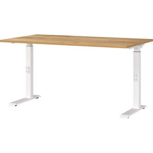 Radni stol s pločom stola u dekoru hrasta 80x140 cm Downey – Germania