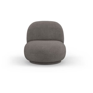 Siva fotelja od bouclé tkanine Chuck – Micadoni Home
