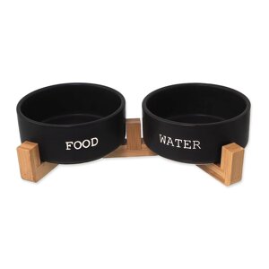 Keramički set posuda s postoljem za pse ø 13 cm Dog Fantasy – Plaček Pet Products