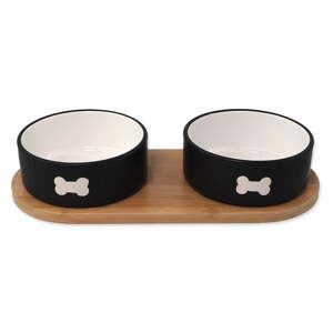 Keramički set posuda s postoljem za pse ø 13 cm Dog Fantasy – Plaček Pet Products