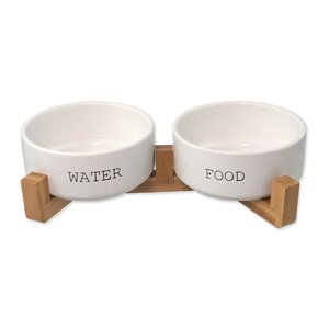 Keramički set posuda s postoljem za pse ø 13 cm Dog Fantasy – Plaček Pet Products