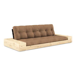 Smeđa sklopiva sofa 244 cm Base – Karup Design