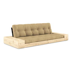 Senf žuta sklopiva sofa 244 cm Base – Karup Design